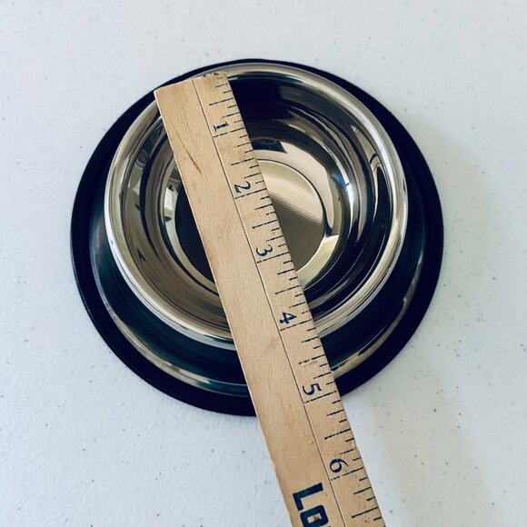 Small Pet Bowl Stainless Steel Cat Food Bowl Water Bowl with Non-Slip Base - Picture 2 of 8